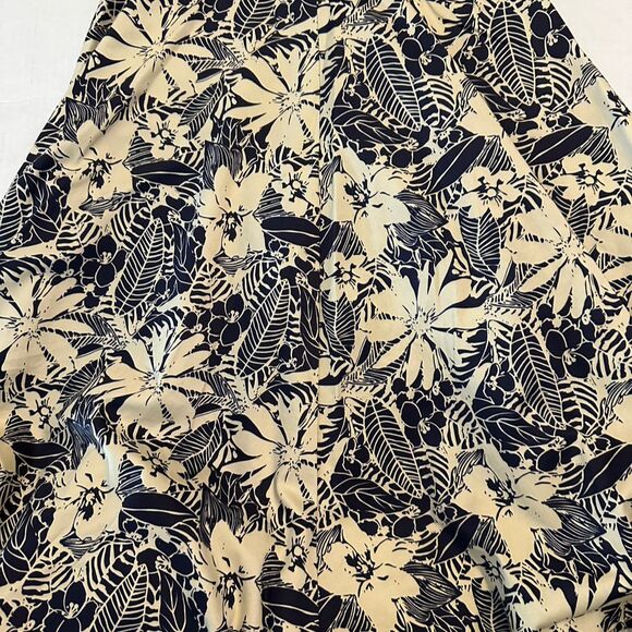 Aryeh Women's Floral Halter Flare Dress Knee Length Multicolor Cotton Zip - Picture 2 of 9